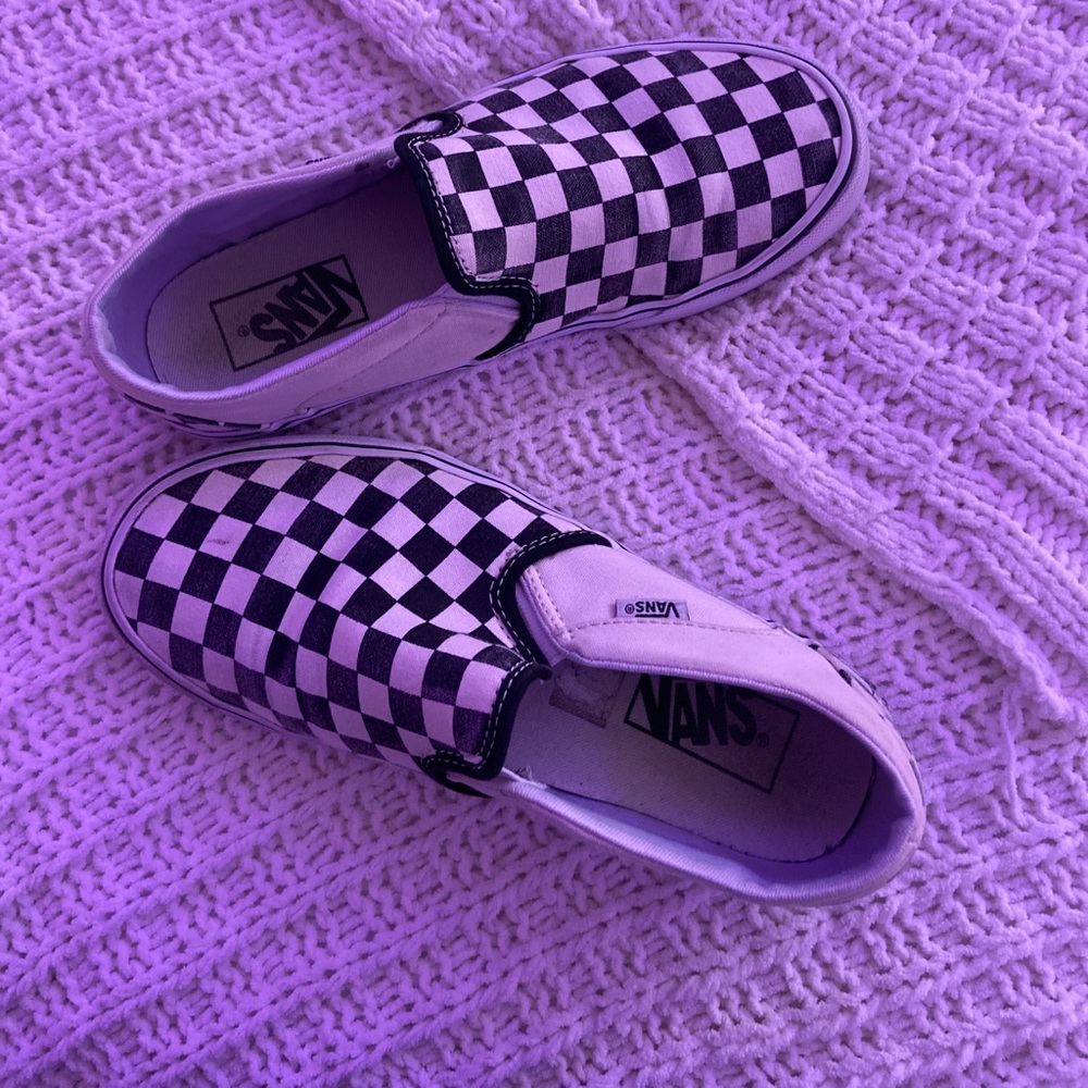 checkered vans